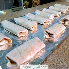 Freezer Cooking: Vegetarian Breakfast Burritos