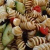 Colorful Pasta Salad Made With Vegetables and Salad Supreme