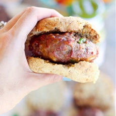 Jalapeno & Cheddar Stuffed Salsa Verde Burgers