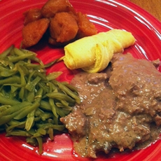 Crockpot Cube Steak and Gravy