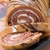 Cheese Roulade with Caramel Chocolate Glaze