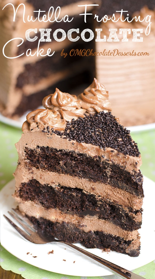 Decadent Nutella Chocolate Cake