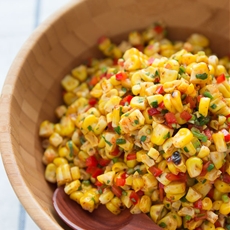 Chili Lime Grilled Corn Salad