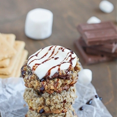 Oatmeal Smores Cookies