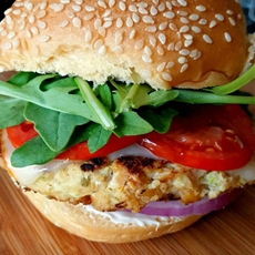 Courgette and Ricotta Falafel Burgers