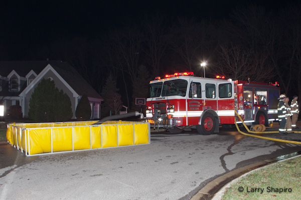 Barrington house fire 11-23-11 Weatherstone Road