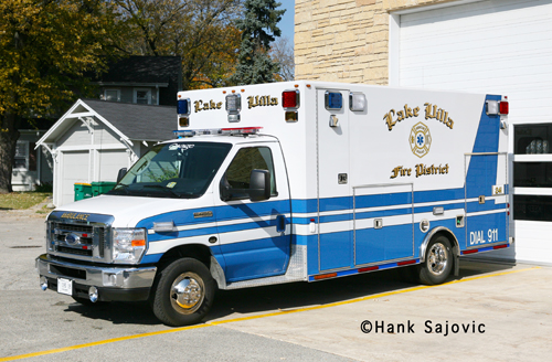 Lake Villa Fire District Osage ambulance