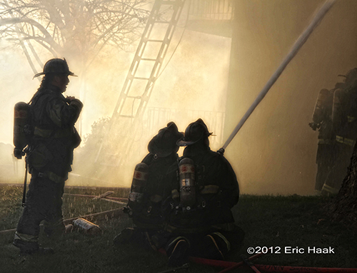 Chicago 3-11 Alarm apartment building fire 11-24-12 at 2030 W. 111th Street 