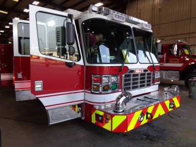 fire engine being built