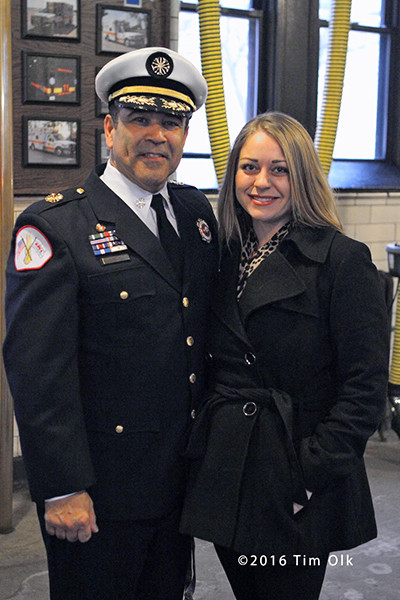 A bell-ringing ceremony was held (1/26/16) at Engine Chicago Fire Lt. Edmond Coglianese.