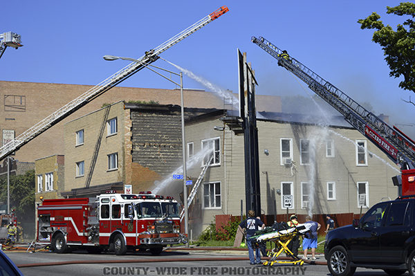 fire scene in Cicero IL