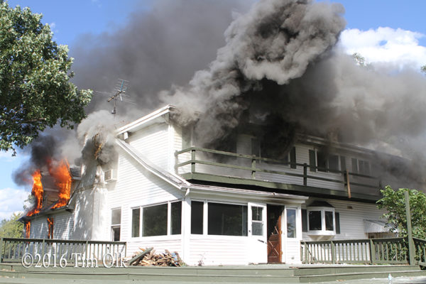 house fully engulfed in fire