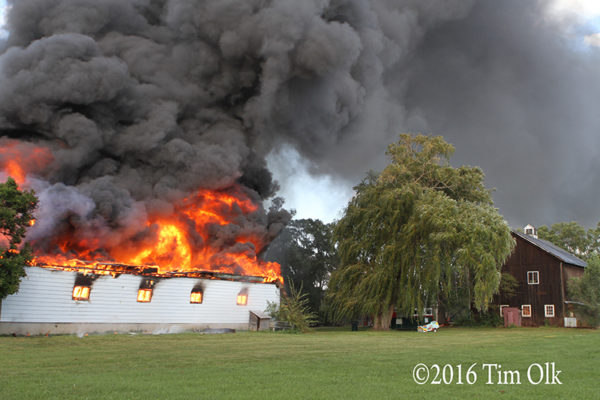 house fully engulfed in fire