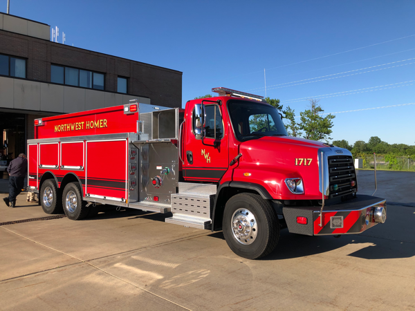 new Freightlienr/Rosenbauer tender for the Northwest Homer FPD