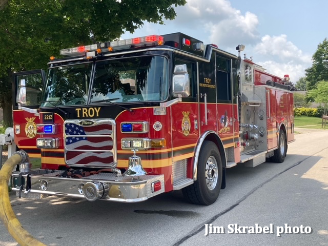 #chicagoareafire.com; #JimSkrabel; #TroyFPD; #FireTruck; #Pierce;