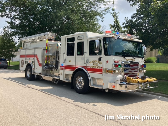 #chicagoareafire.com; #JimSkrabel; #PlainfieldFPD; #FireTruck; #Pierce;