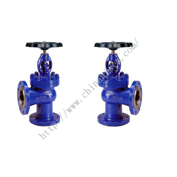 DIN 3202-1 Series F32 Angle Pattern Cast Iron Globe Valve