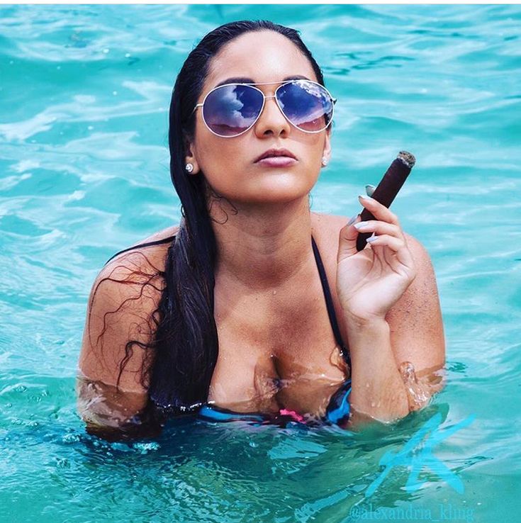 nice body big boobs cigar smoke