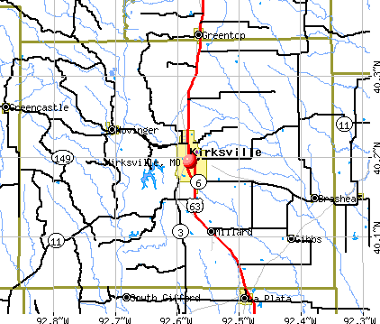 General Map; Google Map; MSN Map. Kirksville, MO map