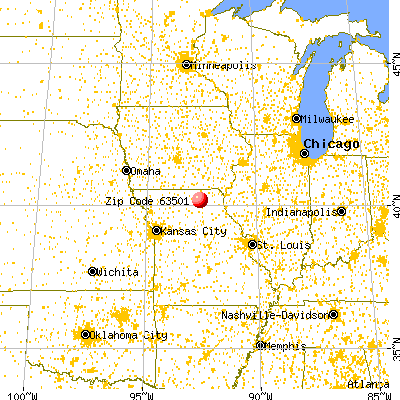 General Map; Google Map; MSN Map. Kirksville, MO (63501) map from a distance