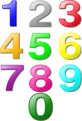 clipart numbers