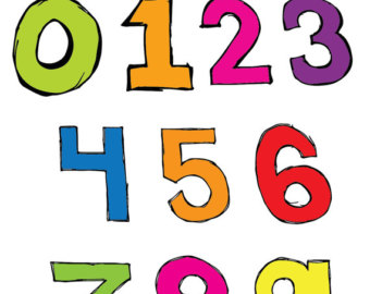 clipart numbers