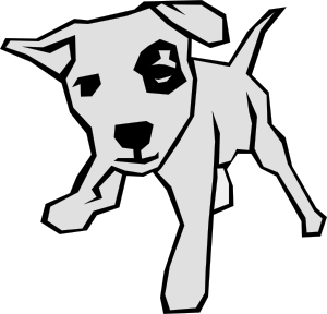 cute%20dog%20clipart%20black%20and%20white