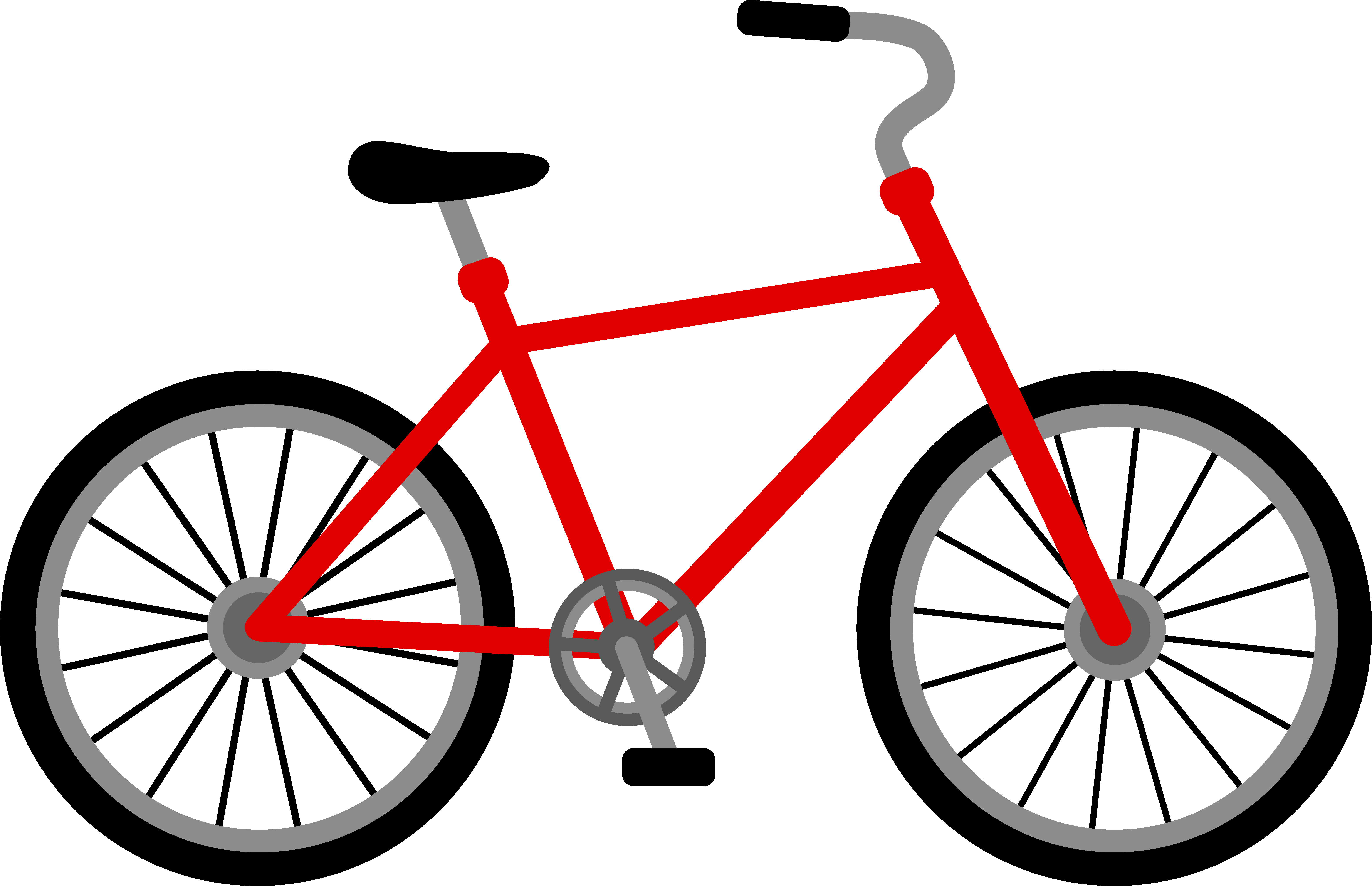 Bicycle With Basket Clip Art Free