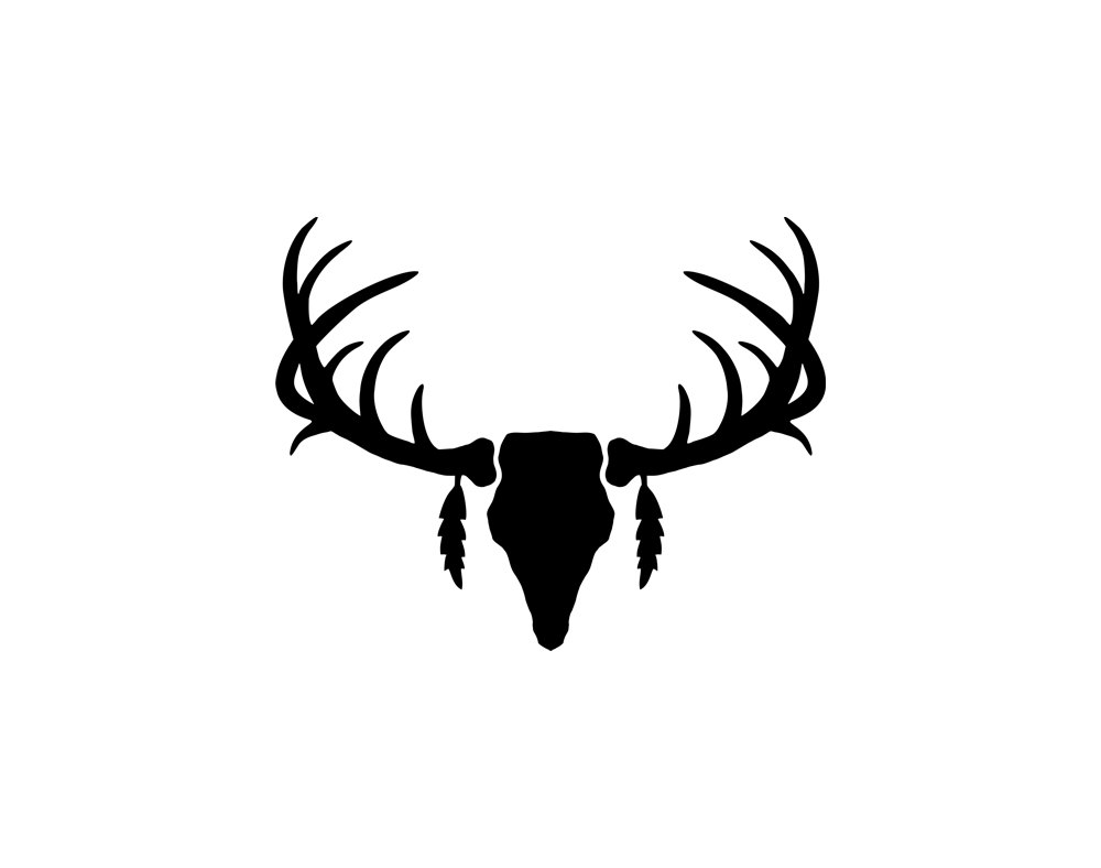 deer%20antlers%20clipart%20black%20and%20white