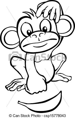 monkey%20clipart%20black%20and%20white