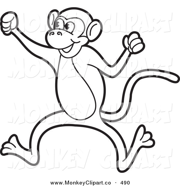 monkey%20clipart%20black%20and%20white