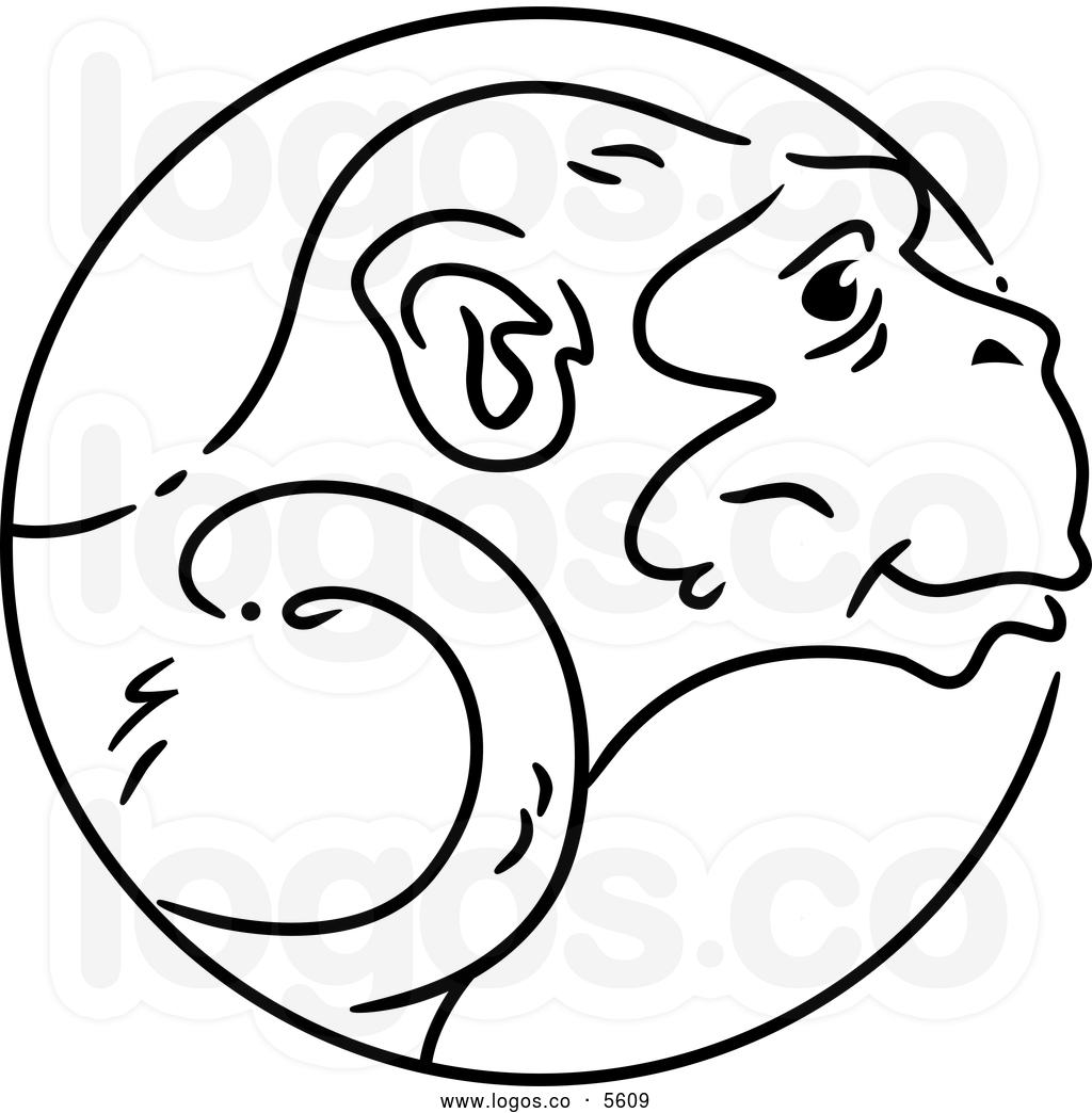 monkey%20clipart%20black%20and%20white