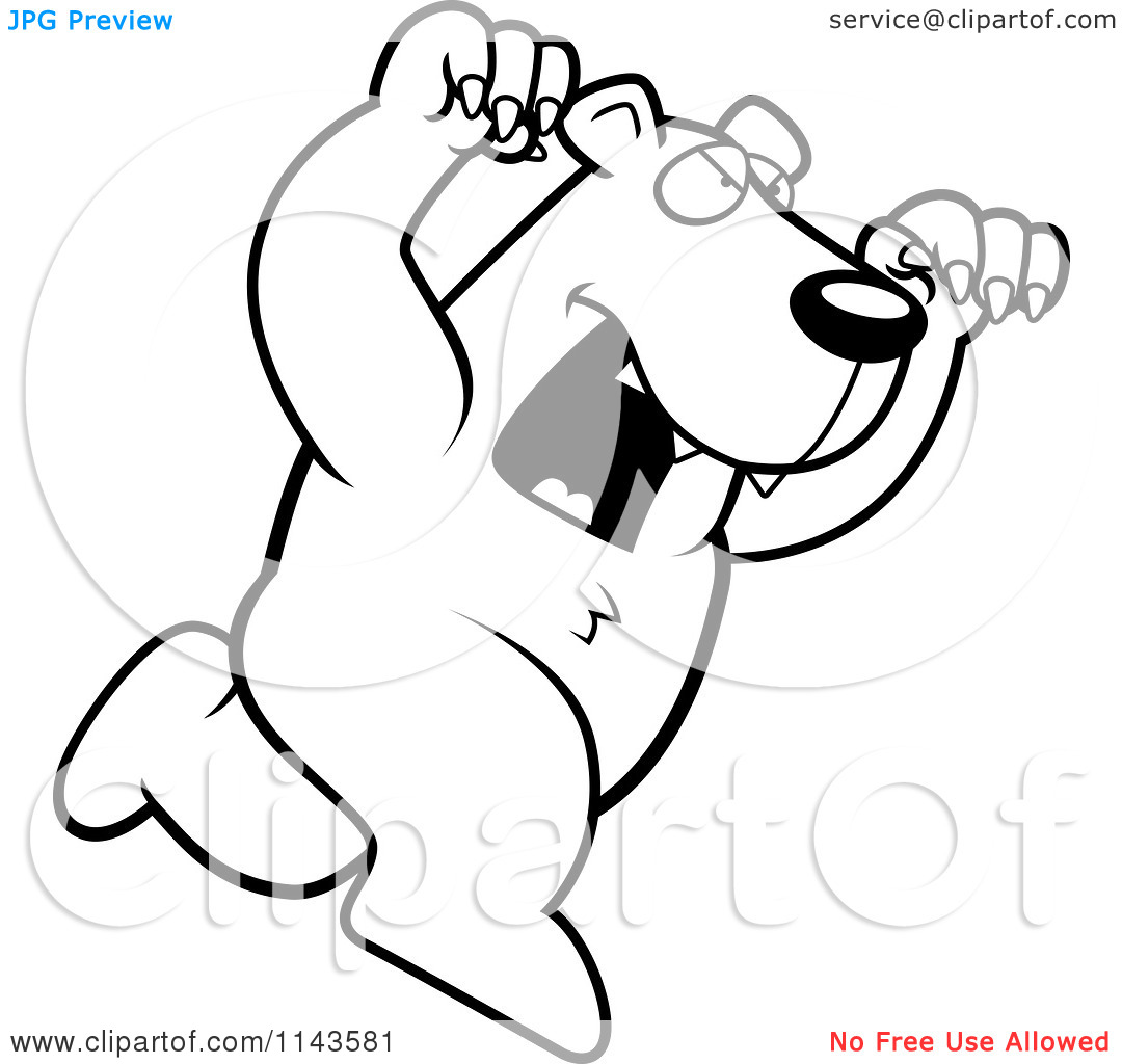 polar%20bear%20clipart%20black%20and%20white