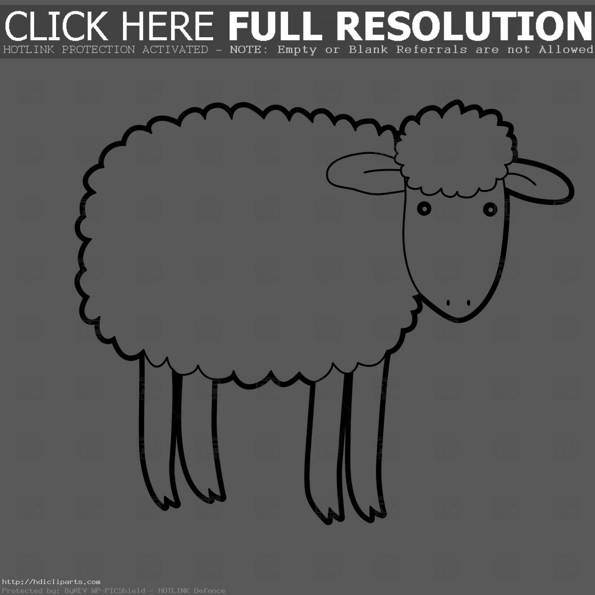 sheep%20clipart%20black%20and%20white