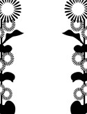 sunflower%20clipart%20black%20and%20white%20border