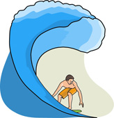 Surfing Clip Art