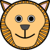 Circle Lion Head Clip Art