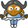 Tonyk Baby Gnu Ballerina Clip Art