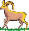 Walking Bighorn Sheep Art Clip Art