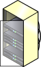 Rack Mounted Blade Servers Clip Art