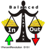 151 Balanced Flat Tax  Clip Art