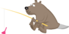 Beaver Fishing Clip Art