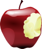 Apple Bitten Clip Art