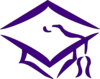 Purple Mortarboard Clip Art