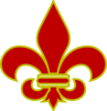 Fleur De Lis Gold With Black Clip Art