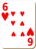 Six Of Hearts Clip Art