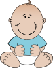 Baby Boy Sitting Clip Art