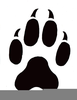 Free Clipart Cat Paw Print Image