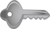 Key Horizontal Clip Art