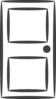 Door Gray Clip Art